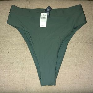 High waisted bikini bottoms